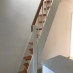 TreppenStore Raumspartreppe | geschweifte Stufen | mit Podest ab 2.650,- Raumspartreppe 3