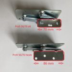 TreppenStore DOLLE verdeckte Scharniere | rechts | für Typ profi, extra Profi 56 76