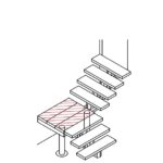 TreppenStore DOLLE Gardentop | 80 cm und 100 cm breit | Bausatz von 2-15 Stufen Zeichnung-Eckpodest-300dpi-02-CMYK-Schraffur