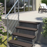 TreppenStore DOLLE Gardentop | 80 cm und 100 cm breit | Bausatz von 2-15 Stufen aussentreppe-dolle-gardentop-4st-trimax-dunkelbraun-0409951-ma08 (1)