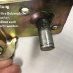 TreppenStore Knickhebel | verstärkt | links Bolzenplatte Hinweis 2