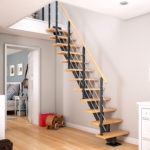 TreppenStore Mittelholmtreppe DOLLE Frankfurt mittelholmtreppe-dolle-frankfurt-gerade-buche-geoelt-12st-anthrazit-designgelaender-a-ae